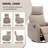 Lila Set of 2 Manual Swivel Rocker Recliner With Head Massage-432332142