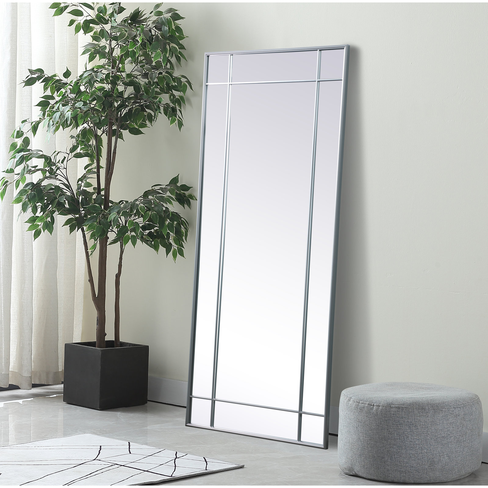 Chancey Accent Mirror, Silver, 70"H x 30"W