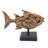 Highland Dunes Handmade Snapper Fish Wood Statuette