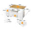 93 cm W Kitchen Island with Top-131255779