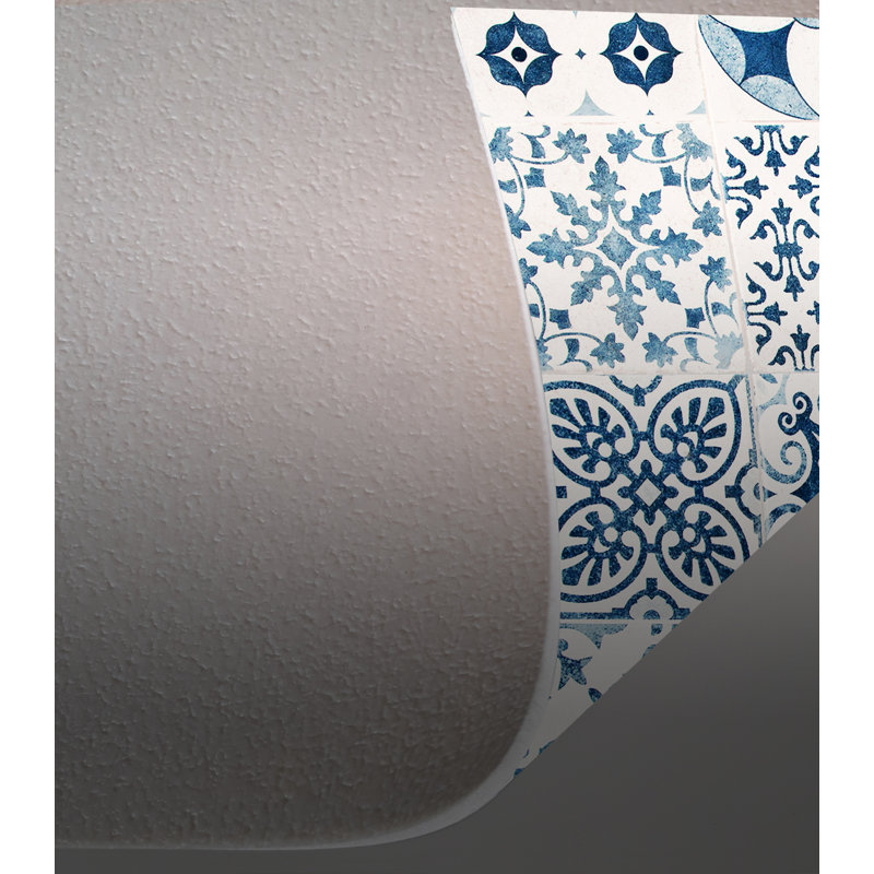 Miera Kitchen Mat, White/Blue, Runner 66 x 250cm