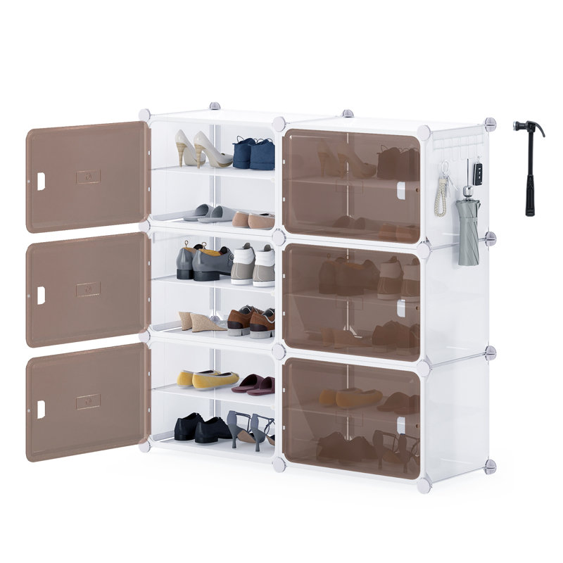 24 Pair Shoe Storage Cabinet