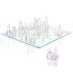 Radicaln Marble Chess Set 12 Inches White and Grey Oceanic Handmade Chess  Board Game for Adults - 2 Player Games for Adults - 1 Chess Board & 32  Chess