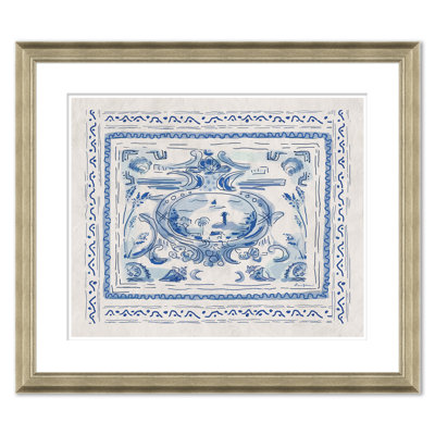 Pliny Toile Crest Giclee Print by Dana Gibson