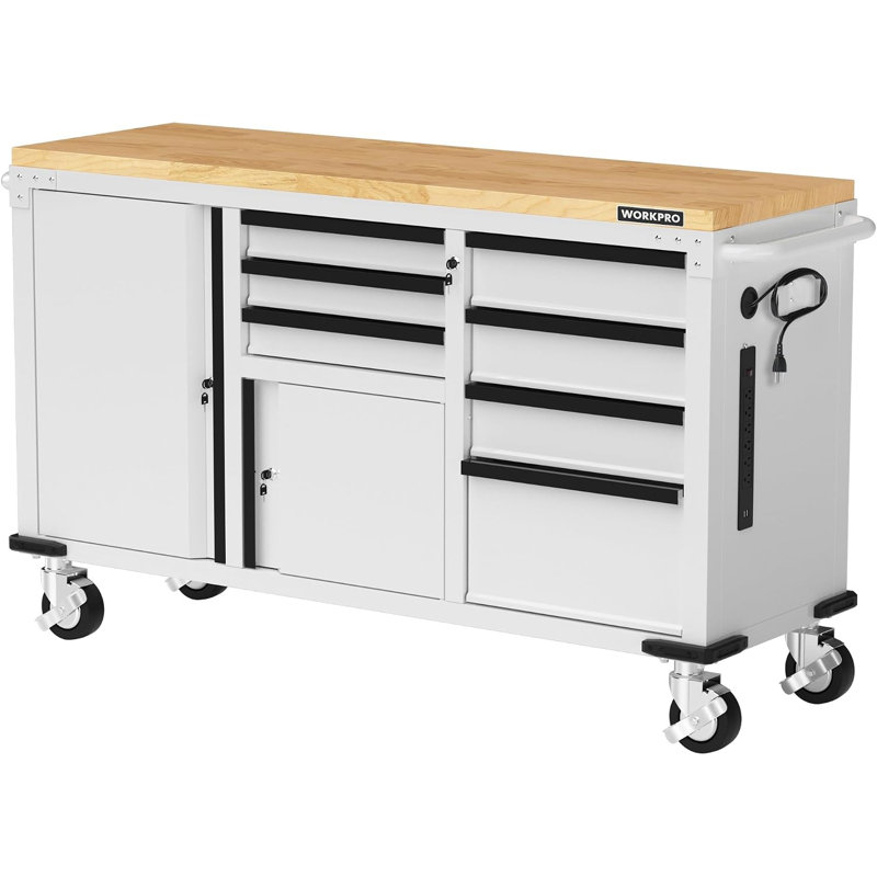 62" x 20" Rolling Tool Chest, 7-Drawer & 2-Door