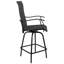 Corchado All-Weather PVC-Coated Polyester Swivel Patio Bar Height Stools with High Back and Armrests-425957056