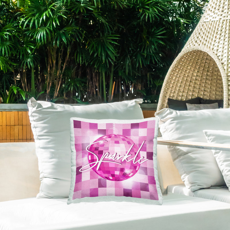 Checkered Outdoor Throw Pillow