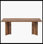 Bureau de direction 63 po en bois, bureau d'ordinateur de ferme avec grand plateau