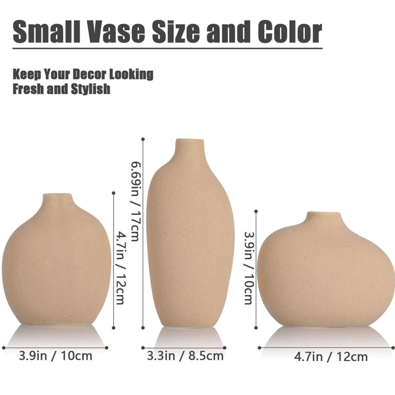 Table Vase, Tan