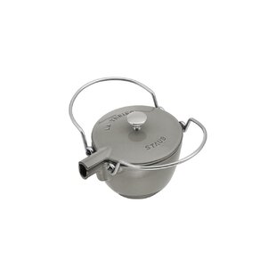 Staub Cast Iron 1-qt Round Tea Kettle - Graphite Grey