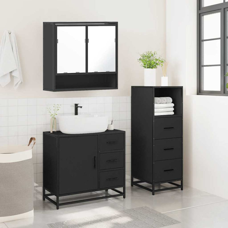 Bathroom Furniture Suite, Black