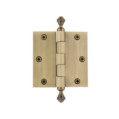 Charnière résidentielle 3,5" avec coins carrés acorn tip