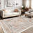 Medallion Non Slip Washable Rug(Orange)-1266927026