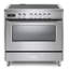 Verona Ultima 36" 5 Burner Single Induction Range Stainless-454852695