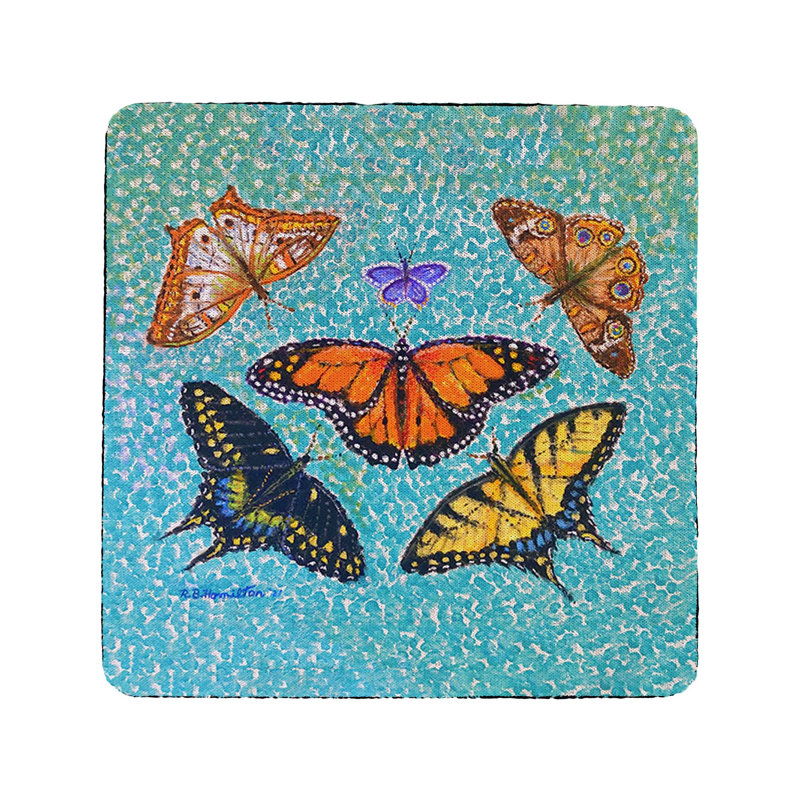 Sous-verre papillon