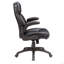 Chaise de bureau réglable moderne, chaise pivotante rembourrée en cuir pour bureau-1600933789
