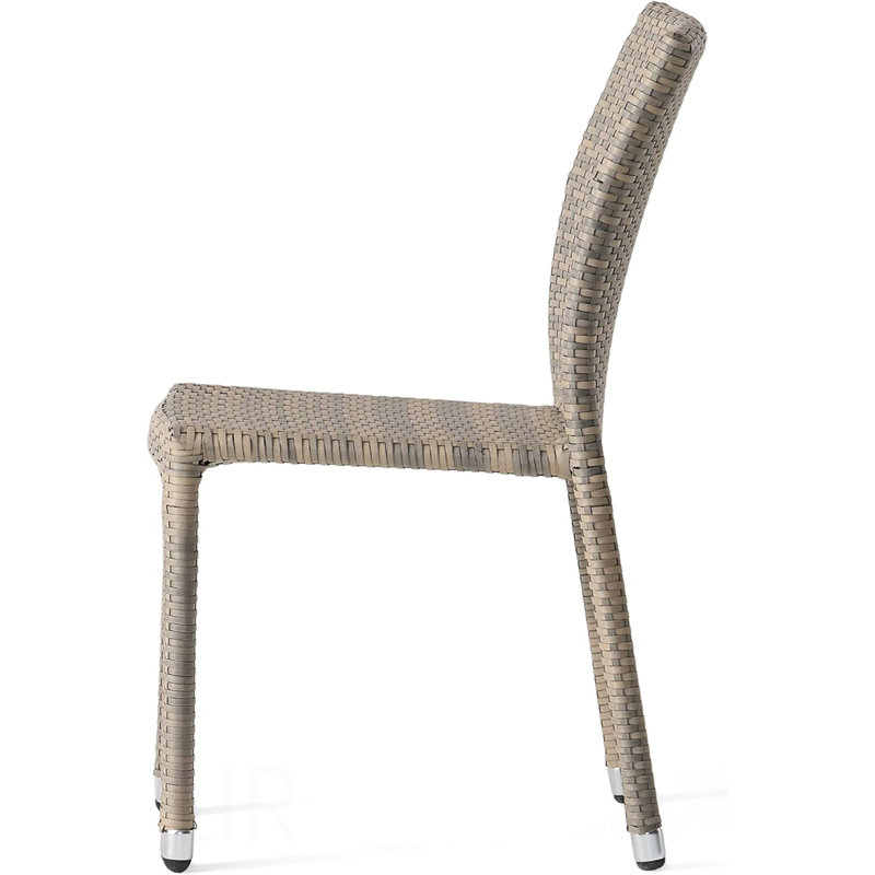 Chaise en rotin LARACHE, Gris