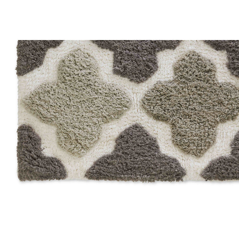 Tapis pour salle de bain Gerow, Gris