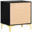 Élégante table de chevet 2 en noir et or - Rangement de chambre essentiel-546650802