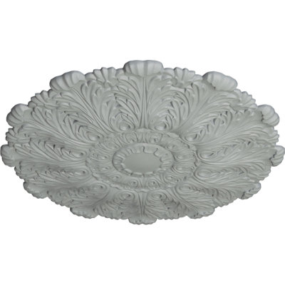 Endurathane Durham Ceiling Medallion, 31"OD x 1 1/2"P (Fits Canopies up to 4 1/4"), Factory Primed