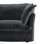 Fauteuil rembourré avec housse avec repose-pieds, assise profonde pour le salon, grands coussins moelleux pour un confort ultime-120066361