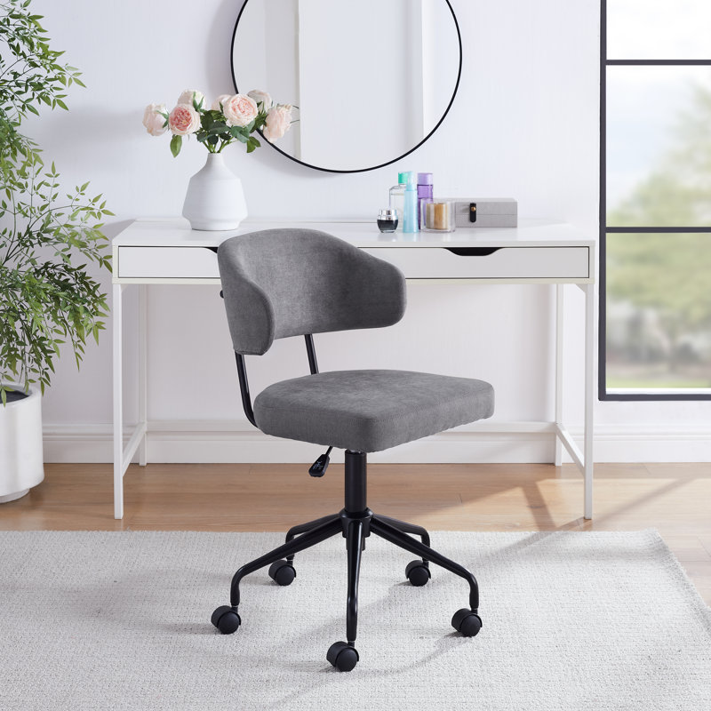 Tessa Swivel Office Chair, Gray