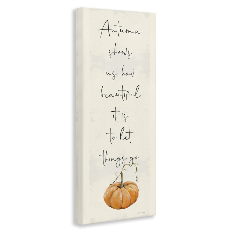 «Autumn montre Fall Seasonal Inspirational Word Design» par Stephanie Workman Marrott - impression d'art textuel
