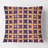 Retro Grid in Orange - Mid-Century ModernPrinted Throw Pillow-658413387