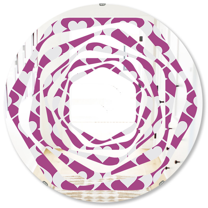 Miroir mural Whirl Abstract Design, H 31,5 po x l po