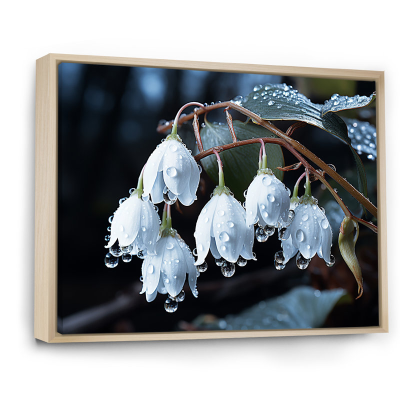Photo charme de neige en hiver, Cadre naturel flottant, H 24 po x l 32 po x P 1 po