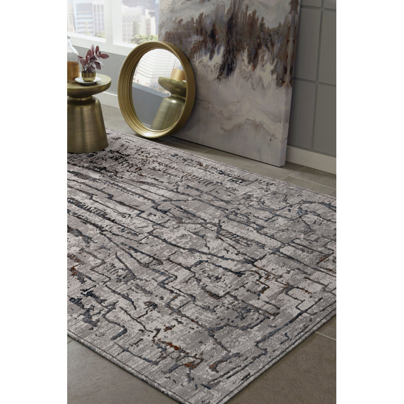 Geometric Indoor Rug, Rectangle 5'3" x 7'7"