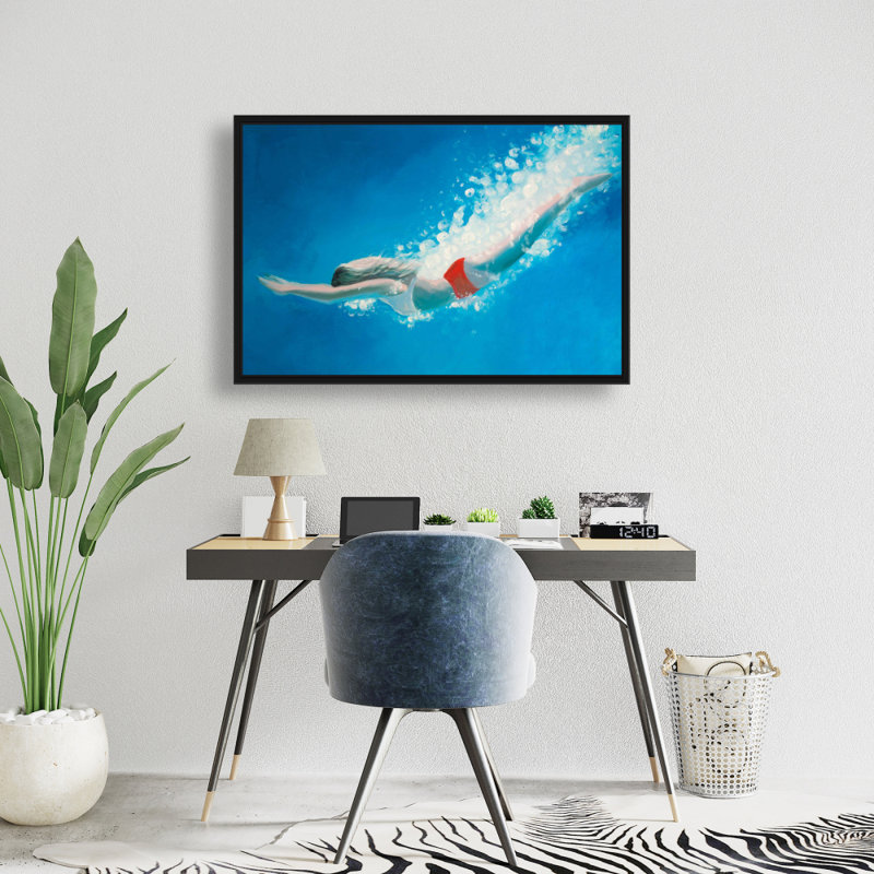 " Diving Jump ", 24" H x 36" W