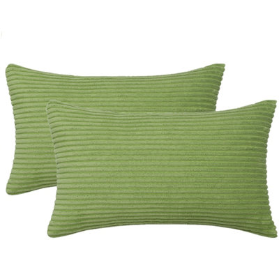 Velvet Cross Lines Cotton Blend Throw Pillow