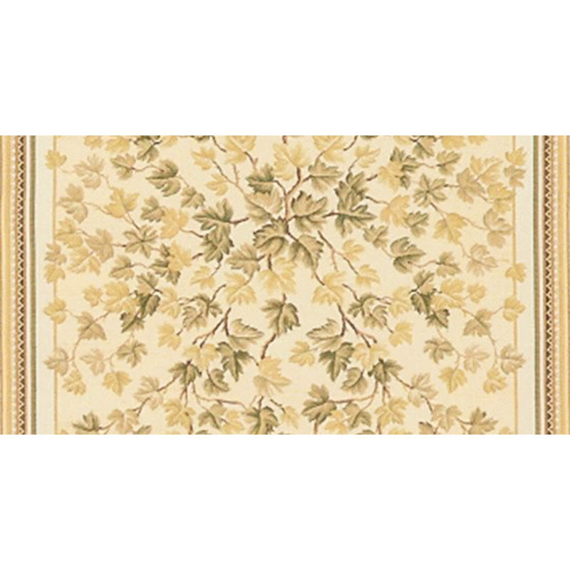 Wool Floral Area Rug, Rectangle 9'2" x 11'3"