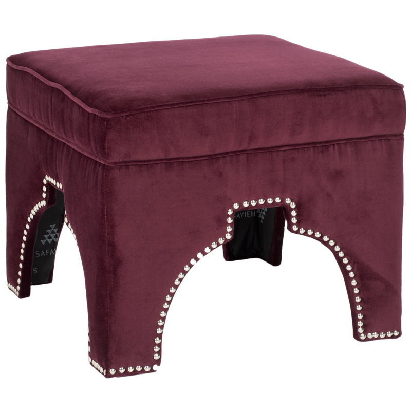 Campbell 54.1cm Wide Ottoman, Bordeaux