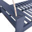 Ensemble de balançoires à baldaquin simple, structure de patio en bois d'acacia avec cordes en chanvre pour le jardin, la cour arrière, gris-287406470