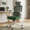 Chaise de bureau ergonomique robuste, chaise d'ordinateur à haut dossier avec appui-tête et accoudoirs pivotants 3D réglables pour un soutien lombaire réglable jusqu'à 350 lb