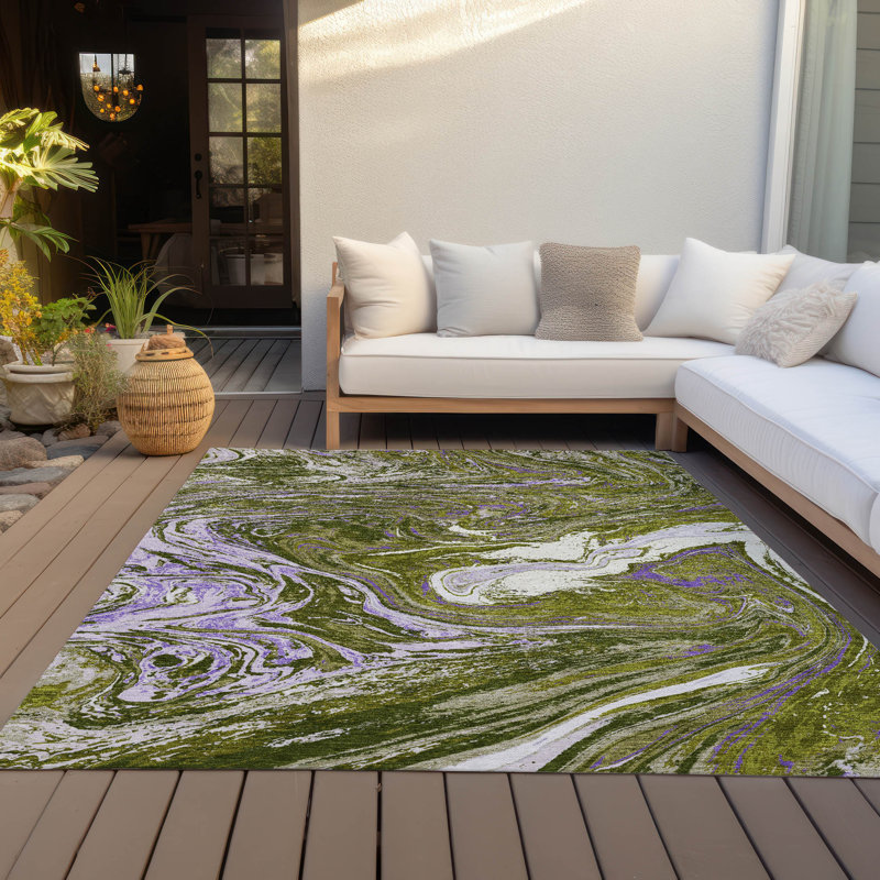  Machine Washable Indoor/Outdoor Chayden ACN1061 Rug, Rectangle 10' x 14'