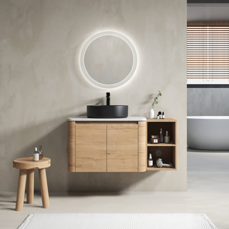  Meuble-lavabo mural 42 po 42 po, Oak Wood, 41"