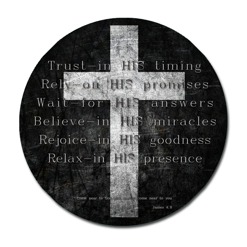 Trust In Him Print, 46" H x 46" W
