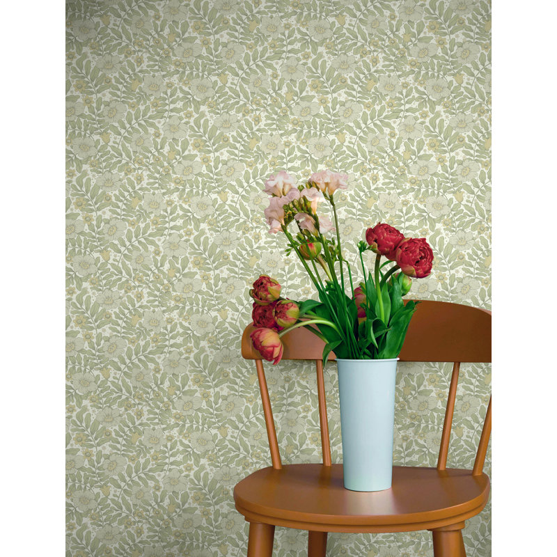 Papier peint sentier Maggan, Vert clair