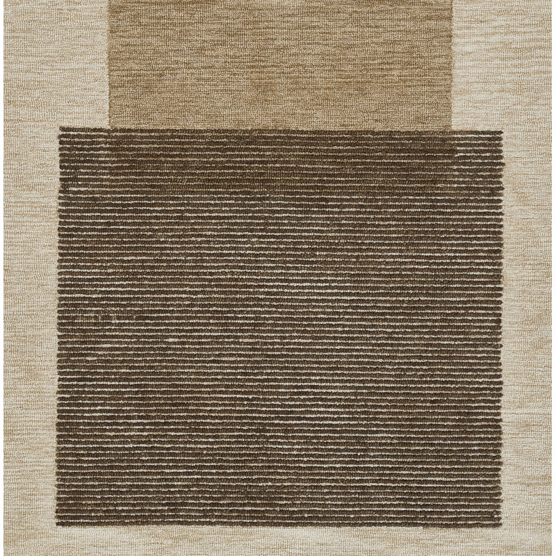 Hand Tufted Wool Abstract Rug, Rectangle 8' x 10'