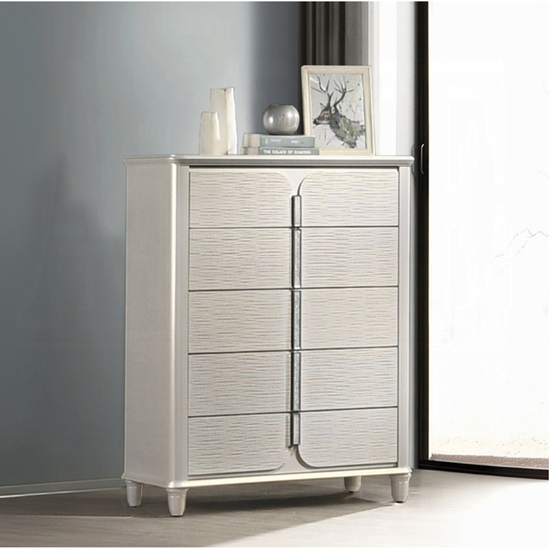 Commode blanc perle Laveda