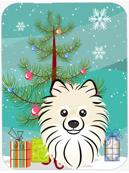 Planche à découper en verre caroline et poméranie Under the Christmas Tree