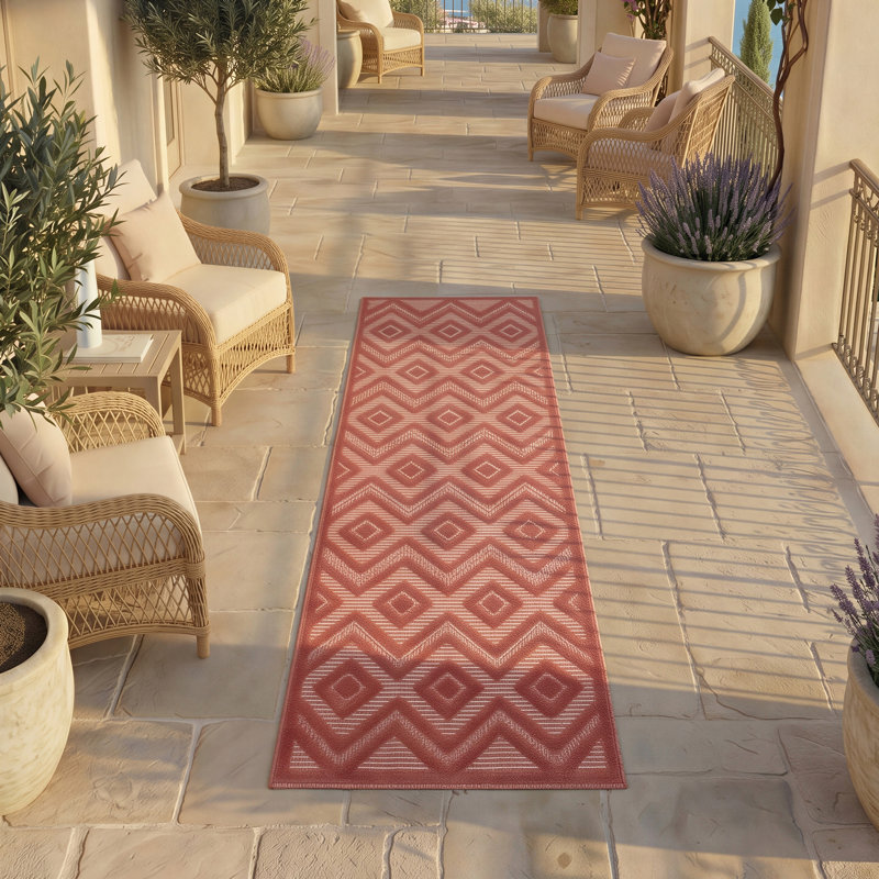 Tapis intérieur / extérieur à motif de losanges / intérieur fondé Select Foundry Select, Tapis de couloir 2 pi x 6 pi