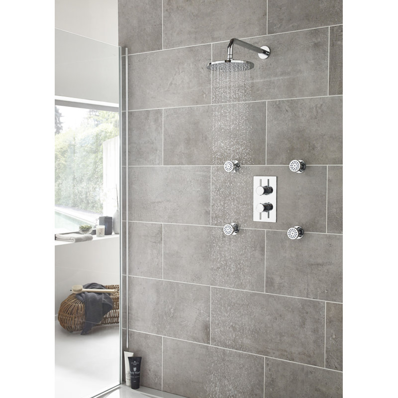 Double Concealed Diverter Shower Valve