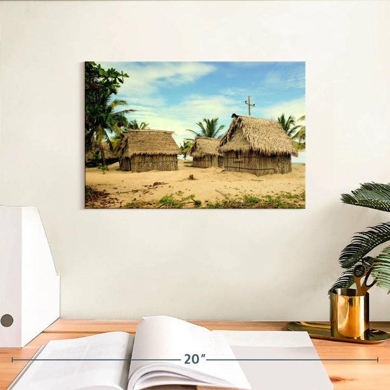 Cabanes de plage Alvord Garifuna Village, H 8 po x l 12 po
