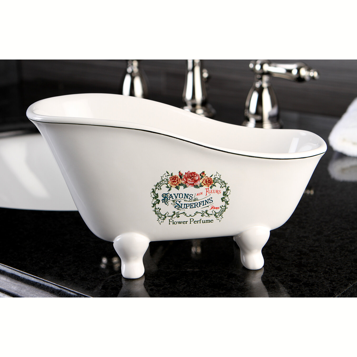 Kingston Brass Savons Superfins Aqua Eden Decorative Mini Bathtub Soap Dish  & Reviews