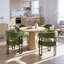 Fauteuil de salle à manger rembourré en velours - hauteur de l'assise: 18,1 po-133258484-113257060