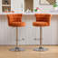 Ensemble de 2 tabourets de bar en velours-574597541